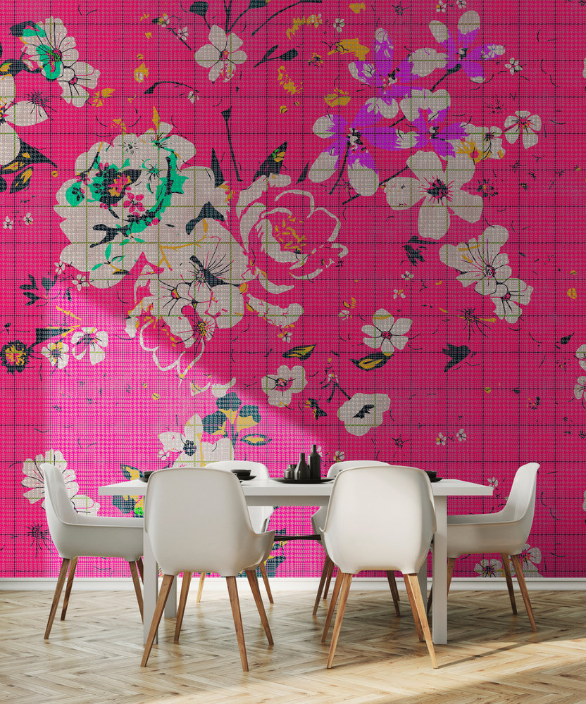 AS foto tapeta - Walls by Patel 2 - Flower Plaid 2