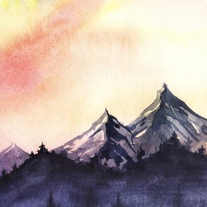 Foto tapeta - Mountain Paint 1