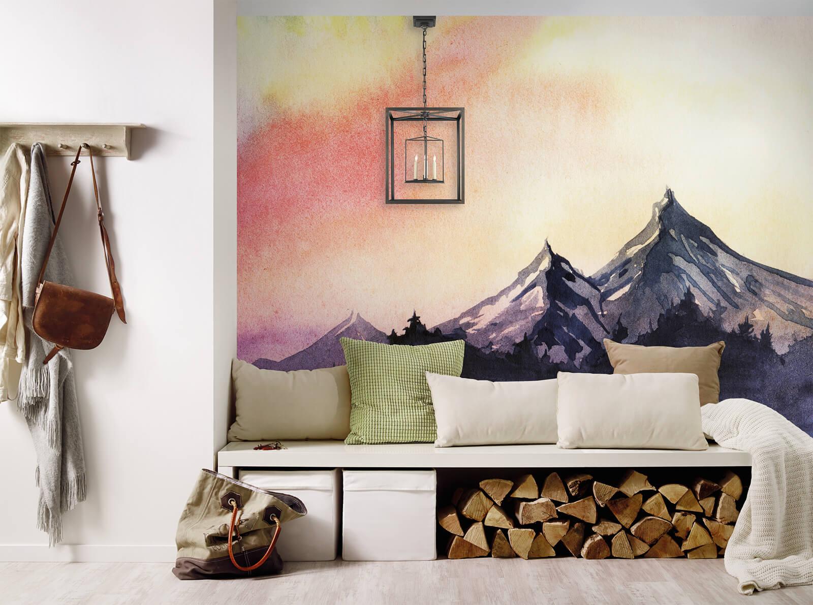 Foto tapeta - Mountain Paint 1 - slika 2