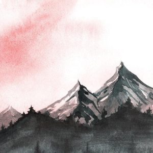 Foto tapeta - Mountain Paint 2