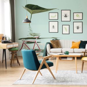 Alternative view of Livingwalls fototapeta - ZenWaterLeaf DD119789