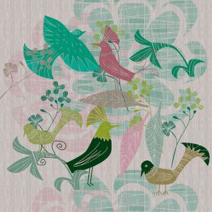AS foto tapeta - Walls by Patel 3 - Birdland 3