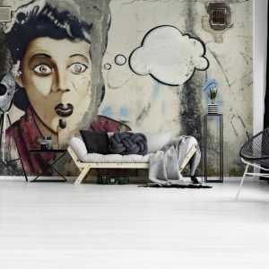 Foto tapeta Designwalls 2 - StreetArtWoman(Ulična Umetnost Ženska)