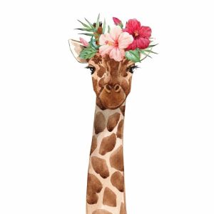 Foto tapeta Designwalls 2 - GiraffePortrai(Portret Žirafe)