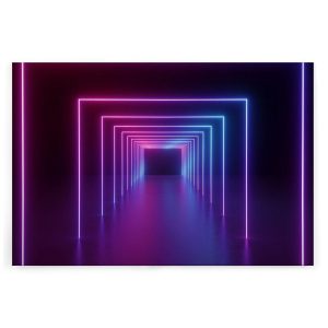 Slika na platnu Designwalls 2 - NeonHallway   (Neonski Hodnik)