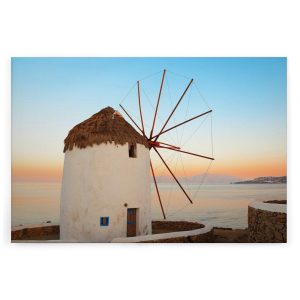 Slika na platnu Designwalls 2 - GreekWindmill (Grški Vetrni Mlin)