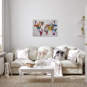 Alternative view of Slika na platnu Designwalls 2 - WorldOfMusic  (Svet Glasbe)