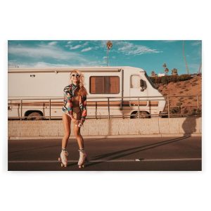 Slika na platnu Designwalls 2 - SkaterGirl    (Drsalka Dekle)