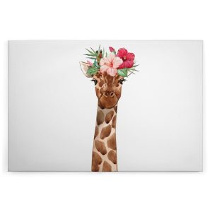 Slika na platnu Designwalls 2 - GiraffePortrai(Portret Žirafe)