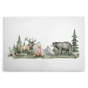 Slika na platnu Designwalls 2 - ForestAnimals (Gozdne Živali)